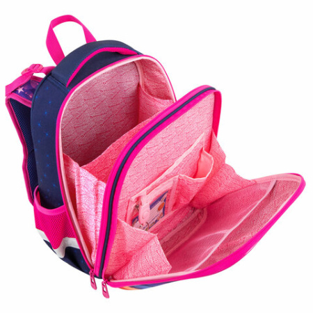 Ранец BRAUBERG PREMIUM, 2 отделения, с брелоком, "Cute fox", LED-ЛАМПОЧКИ, 38х29х16 см, 272019 - МСК «Форвард»