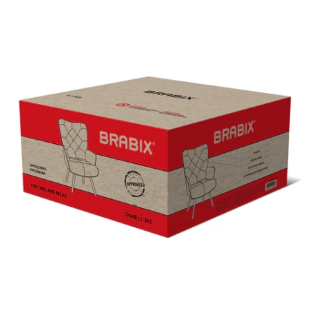 Кресло BRABIX "Soft LC-305", ткань, пэчворк (лоскутное), 533148 - МСК «Форвард»