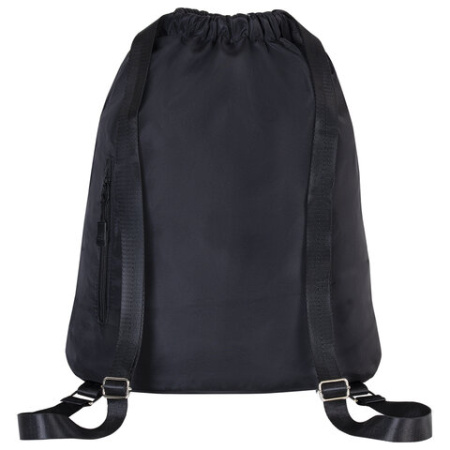 Рюкзак спортивный мешок HEIKKI CASUAL (ХЕЙКИ) с дополнительным карманом, 44х34 см, "Total black", 273457 - МСК «Форвард»