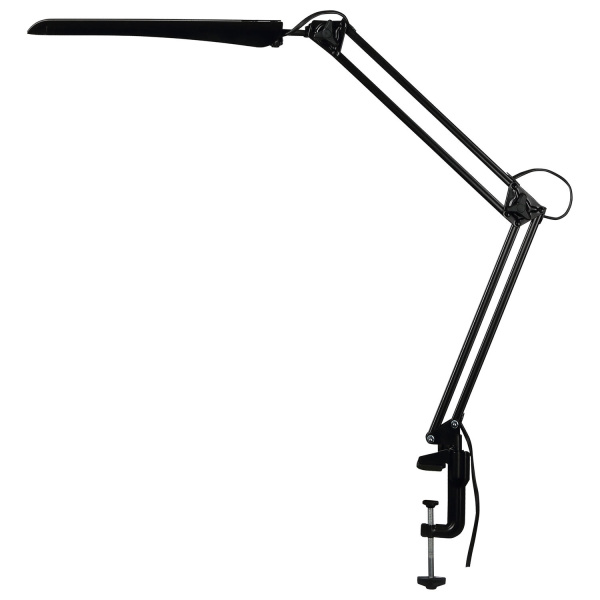 Настольная лампа светильник Трансвит Гермес на струбцине, СВЕТОДИОДНАЯ, 8 Вт, чёрный 235517