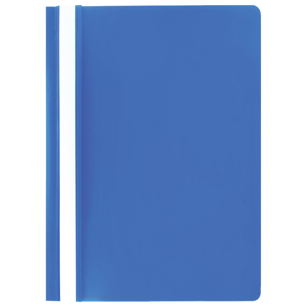 Скоросшиватель пластиковый STAFF, А4, 100/120 мкм, голубой, 229236