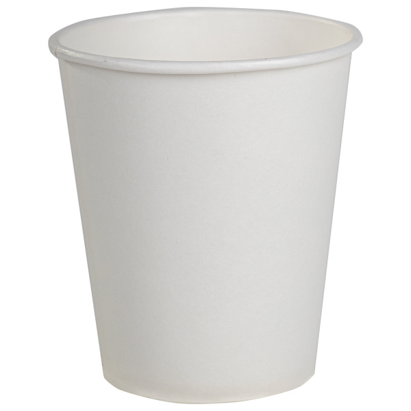Стакан одноразовый бумажный 165мл, КОМПЛЕКТ 100шт.,односл., белые, х/г,Ve,ФОРМАЦИЯ,HB70-195-0000-100 603865