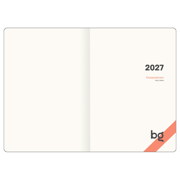 Ежедневник датированный 2027г., А5, 176л., твердый переплет, кожзам Soft touch, BG "Magnet. Vanilla", ванильный, магнитный клапан DdА5_67950 389949 - МСК «Форвард»