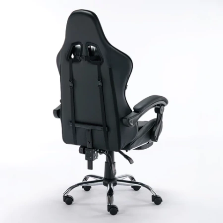 Кресло компьютерное BRABIX "Dexter GM-135", подножка, две подушки, экокожа, черное, 532800 - МСК «Форвард»