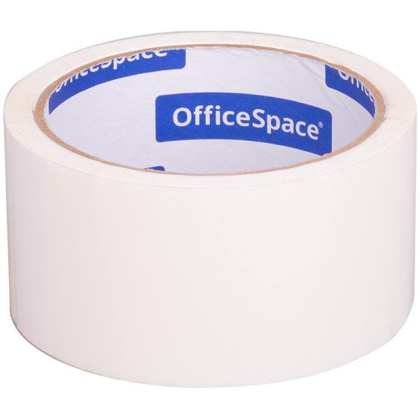 Клейкая лента упаковочная OfficeSpace, 48мм*40м, 45мкм, белая, ШК КЛ_6963 219505 - МСК «Форвард»