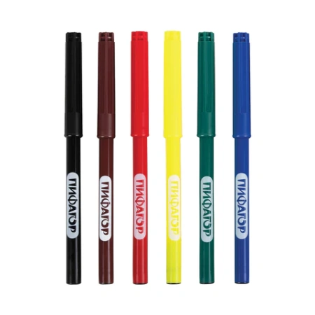 Фломастеры ПИФАГОР "ЕДИНОРОГ", 6 цветов, вентилируемый колпачок, 152447 - МСК «Форвард»