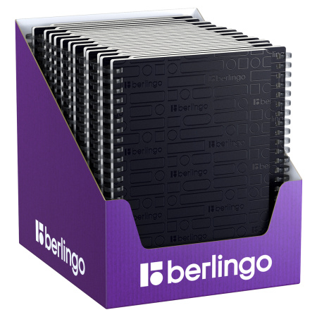 Бизнес-тетрадь A5, 80л., Berlingo "Your Way", клетка, на силиконовом гребне, 80г/м2, пластик обложка 600мкм, черная SRn_A5890 369405 - МСК «Форвард»