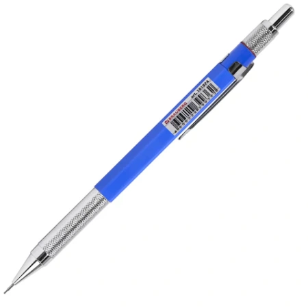 Карандаш механический 0,5 мм, HB, BRAUBERG METALLIC X-05, металлические детали, 181974 - МСК «Форвард»