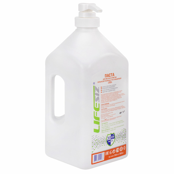 Паста очищающая для рук 2л ЭЛЕН от сильных загрязнений (жир, битум, строительные смеси), 607760