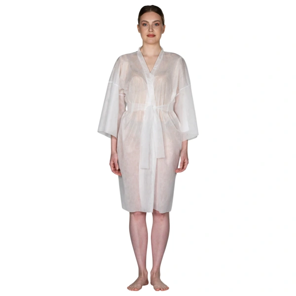 Халат-кимоно с рукавами белый ЧИСТОВЬЕ КОМПЛЕКТ 5 шт. СМС, 02-189 630884