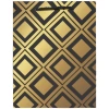 Пакет подарочный 12шт 18x10x23 см, ЗОЛОТАЯ СКАЗКА "Gold Luxury", тиснение фольгой, чёрный, 608248 - МСК «Форвард»