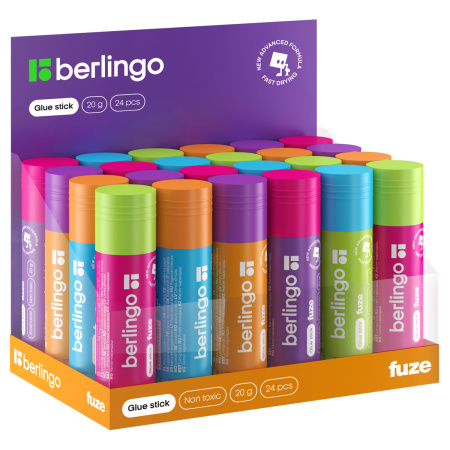 Клей-карандаш Berlingo "Fuze", 20г, ПВП K2012 265916 - МСК «Форвард»