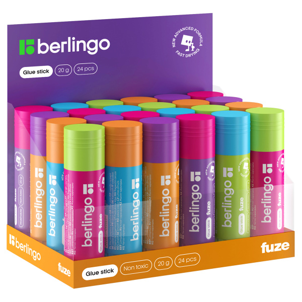 Клей-карандаш Berlingo "Fuze", 20г, ПВП K2012 265916 - МСК «Форвард»