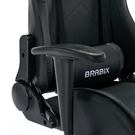 Кресло компьютерное BRABIX "Hunter GM-130", две подушки, экокожа, черное, 532798 - МСК «Форвард»