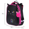 Ранец BRAUBERG SHINY, 2 отделения, с брелоком, "Glad to be cat", 38х28х14 см, 271382 - МСК «Форвард»