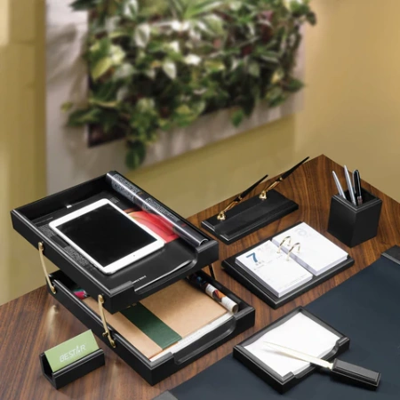 Набор подарочный настольный BESTAR "Titan" из дерева, 8 предметов, цвет "черное дерево", 237217 - МСК «Форвард»