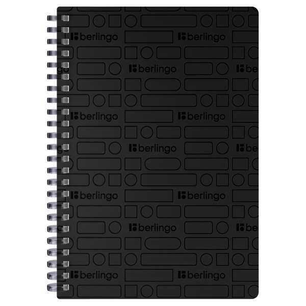 Бизнес-тетрадь A5, 80л., Berlingo "Your Way", клетка, на силиконовом гребне, 80г/м2, пластик обложка 600мкм, черная SRn_A5890 369405 - МСК «Форвард»