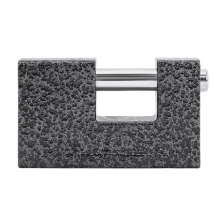 Замок навесной чугунный 80 мм "Гаражный" с полимерным покрытием, 3 ключа, RABBITEX (РАББИТЕКС), 671302 - МСК «Форвард»