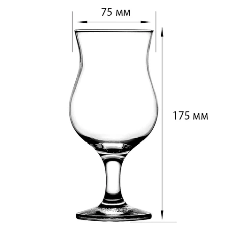 Бокал для коктейлей на ножке, 380 мл, КОМПЛЕКТ 6 штук, стекло, PASABAHCE "БИСТРО", фирменная подарочная упаковка, 44872 700568 - МСК «Форвард»