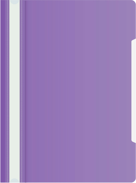 Скоросшиватель Бюрократ пластик PS20VIO A4 прозрач.верх.лист фиолетовый 0.12/0.16 - МСК «Форвард»