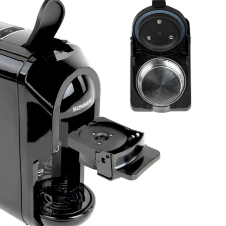 Кофемашина капсульная 3 в 1 для молотого кофе и капсул DOLCE GUSTO и NESPRESSO, SONNEN CM510, 1450 Вт, объем 0,6 л, 456336 - МСК «Форвард»