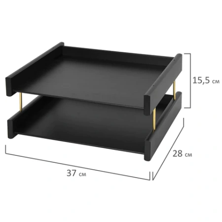 Набор подарочный настольный BESTAR "Platon" из дерева, 11 предметов, цвет "черное дерево", 237214 - МСК «Форвард»