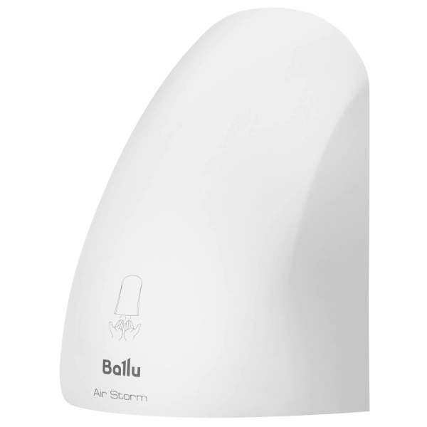 Сушилка для рук BALLU BAHD-1000AS, 1000Вт, пластик, белая BAHD-1000AS 601833