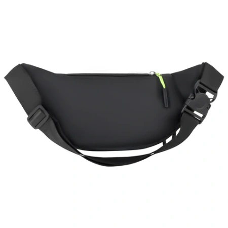 Сумка на пояс HEIKKI PROMPT (ХЕЙКИ), 2 отделения, регулируемый ремень, карман-антивор, черная, 37х14х5 см, 273928 - МСК «Форвард»