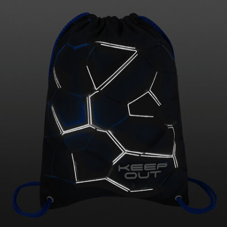 Мешок для обуви BRAUBERG PREMIUM, карман, подкладка, светоотражайка, 43х33 см, Digital lava, 272426 - МСК «Форвард»