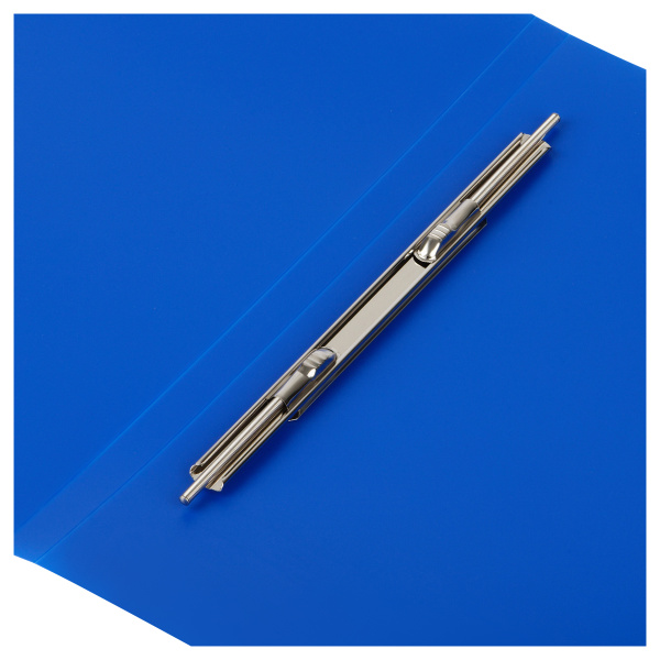 Папка с пружинным скоросшивателем СТАММ А4, 14мм, 500мкм, пластик, синяя ММ-32221 343158 - МСК «Форвард»