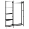 Вешалка-стеллаж ZMI "Валенсия-1", 1555х1090х300 мм, 7 полок, металл, черная, ГСВ1 Ч 700928   - МСК «Форвард»