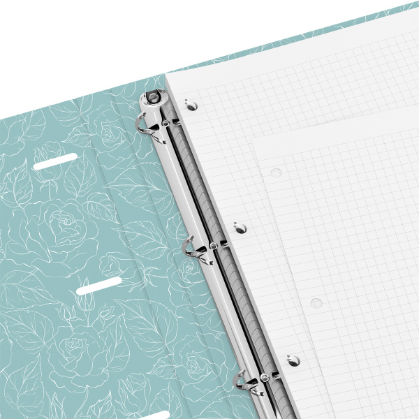 Тетрадь на кольцах А4, 120л., BG "Розы", картон, матовая ламинация 382717 - МСК «Форвард»