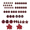 Шары елочные НАБОР 54 предмета "Burgundy Style", пластик, бордо, ЗОЛОТАЯ СКАЗКА, 592591 - МСК «Форвард»