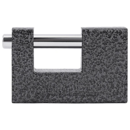 Замок навесной чугунный 90 мм "Гаражный" с полимерным покрытием, 3 ключа, RABBITEX (РАББИТЕКС), 671303 - МСК «Форвард»