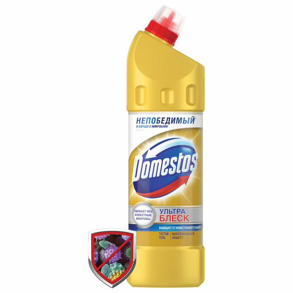 Средство для уборки туалета 1л DOMESTOS (Доместос) "Ультра Блеск", гель, 67068933 603780