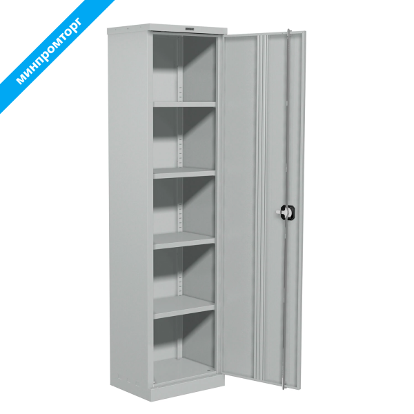 Шкаф металлический офисный BRABIX MK 18/47/46-01, (в1830*ш472*г460мм;30кг), 4 полки, разбор., 291139