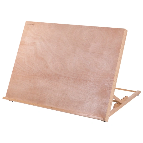 Мольберт настольный из бука А2, 65х48х47см, регулируемый угол наклона, BRAUBERG ART CLASSIC, 192249