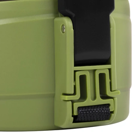 Термос классический, нержавеющая сталь, 2 л, черно-оливковый, 2 кружки, ручка + ремешок, TAIGARU (ТАЙГАРУ), 608816 - МСК «Форвард»