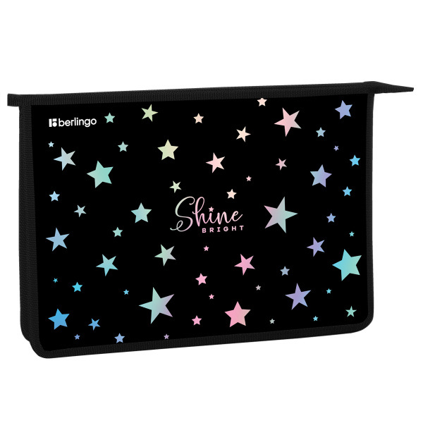 Папка для тетрадей 1 отделение, А4 Berlingo "Shine", 340*245*40 мм, пластик, на молнии PP04-EXA-1209 390080 - МСК «Форвард»