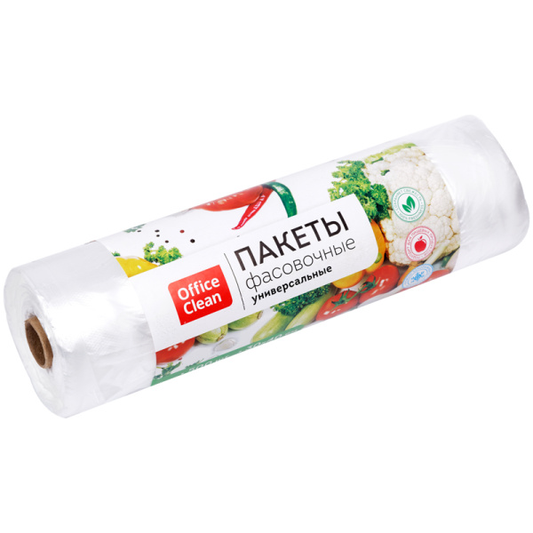 Пакеты фасовочные ПНД, 30*40см, 12мкм, OfficeClean, рулон 500шт на втулке 317618 - МСК «Форвард»