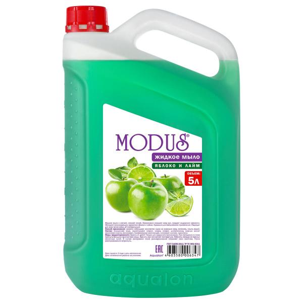 Мыло жидкое 5л MODUS "Яблоко и лайм", 106347 605712