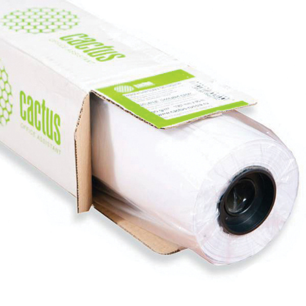 Рулон для плоттера 610мм х 45,7м, втулка 50,8мм, 80г/м2 белизна CIE 155%, CACTUS (CS-LFP80-610457E) 113840