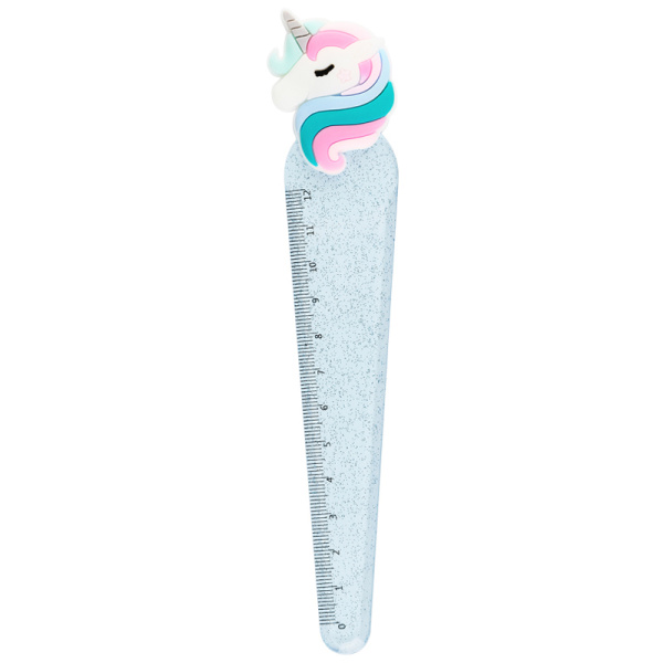Линейка с топпером 12см MESHU "Unicorn", пластиковая, европодвес MS_36850 322839 - МСК «Форвард»