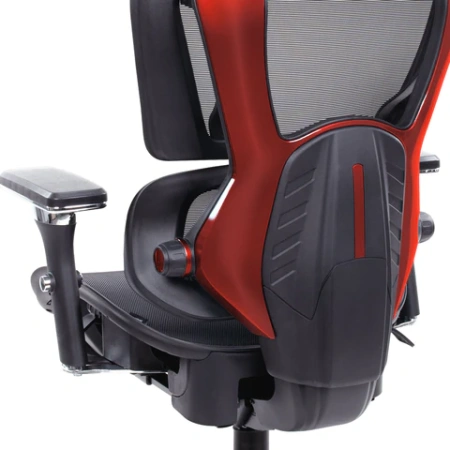 Кресло ATRONE (АТРОН) "Optimus ER-707", адаптивный механизм со слайдером, сетка, черный/красный, 532968 под заказ 8 дней - МСК «Форвард»