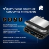 Электрогриль VIXTER ECG-1212, 2000 Вт, съемные панели, регулировка температуры, серебро/черный 456705 - МСК «Форвард»