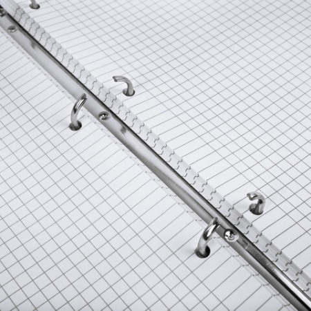 Тетрадь на кольцах БОЛЬШАЯ А4 (240х310 мм), 120 л., под кожу, BRAUBERG VISTA, "Туман", 404515 - МСК «Форвард»