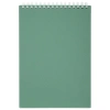 Блокнот А5, 80 л., силиконовый гребень, обложка пластик, клетка, BRAUBERG, зеленый, 117560 - МСК «Форвард»