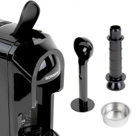 Кофемашина капсульная 3 в 1 для молотого кофе и капсул DOLCE GUSTO и NESPRESSO, SONNEN CM510, 1450 Вт, объем 0,6 л, 456336 - МСК «Форвард»