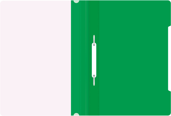 Скоросшиватель Бюрократ пластик PS20GRN A4 прозрач.верх.лист зеленый 0.12/0.16 - МСК «Форвард»