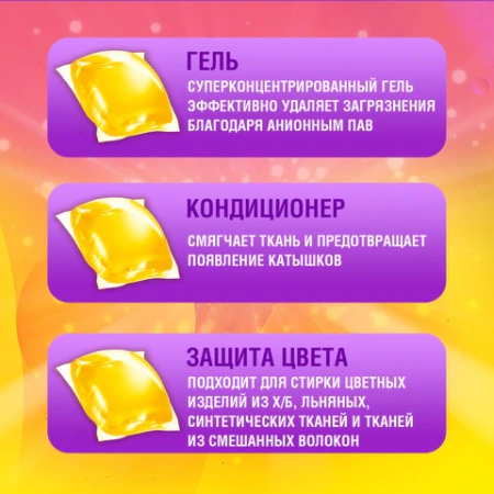 Капсулы для стирки концентрат GIGA PACK с кондиционером 100 шт., АРОМАМАГИЯ, LAIMA, 608879 - МСК «Форвард»